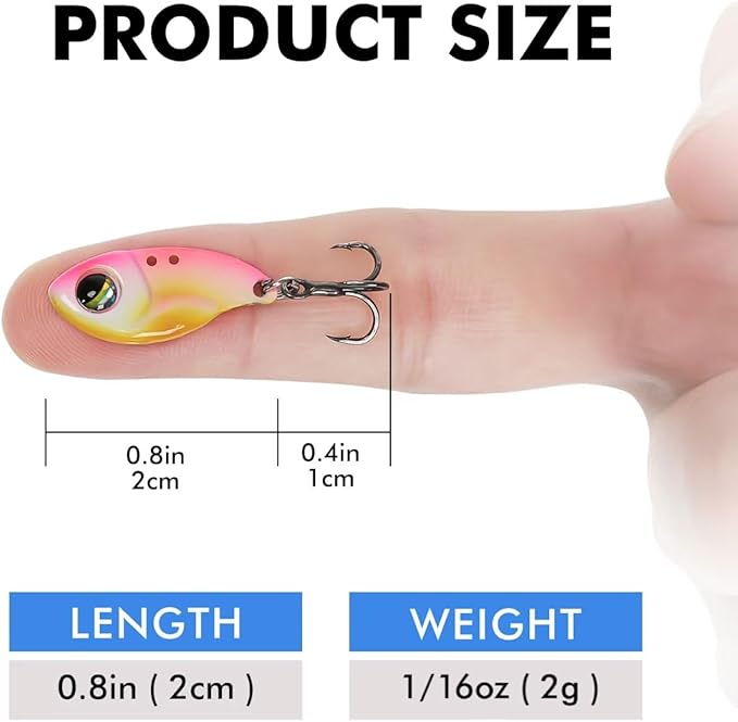 TRUSCEND Swimming or Jigging Fishing Spinners with Two-Way Spinning Spoons System, Rooster Tail Fishing Lures with Flash Copper Body & Blade, Freshwater and Saltwater Blade Bait for Bass Walleye Trout
