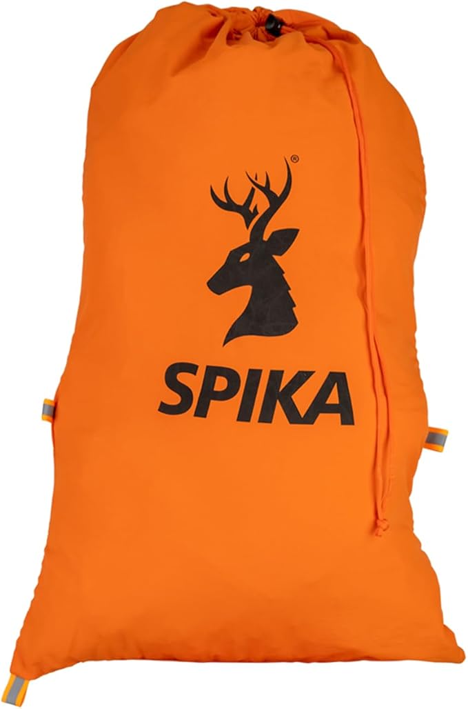 SPIKA Game Meat Bags for Hunting, 3-in-1 2*Large and 1*Small Drover Meat Packs, Orange Reusable Game Bags with Reflective Tabs for Deer, Turkey, Duck Hunting
