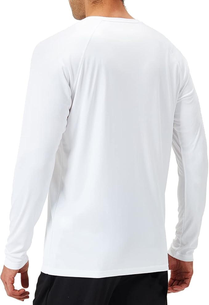 NAVISKIN Men's Rash Guard Shirts Swim Shirts UPF 50+ UV Sun Protection Long Sleeve Shirts Lightweight Quick Dry