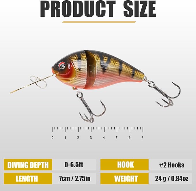 TRUSCEND Easy Catch Swimmax, Magic Noisy Turbulent Wiggling and Vibrating Actions for More Bites, Segmented Swimbait Jointed by Dyneema Strongest Fiber, Lifelike Fishing Lures for Relax Family Fishing
