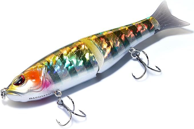 Bassdash SwimShad Glide Baits Jointed Swimbait Bass Pike Salmon Trout Muskie Fishing Lure
