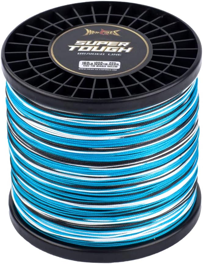 HERCULES Super Tough Braided Fishing Line 4 Strands / 8 Strands, 4lb - 160lb Braid Lines, 150/300/500/1000 Yards for Saltwater