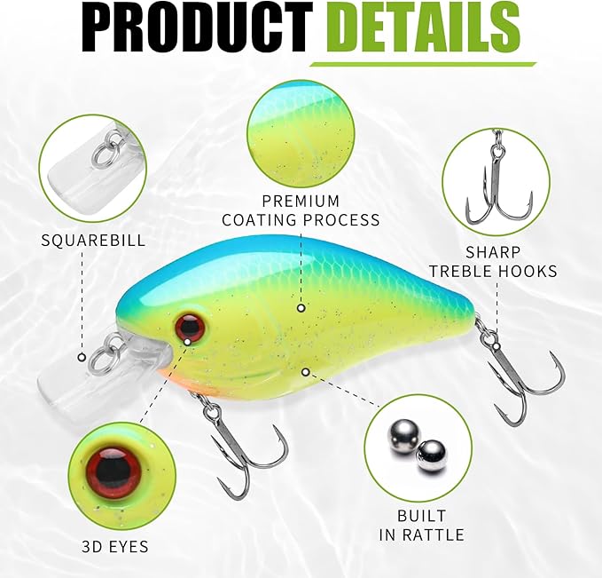 TRUSCEND Swimmax for Freshwater and Saltwater, Lifelike Fishing Lures for Bass Trout Crappie Walleye Pike Bluegill Salmon, Swimbait for Bass, Amazing Fishing Gear Gifts for Family