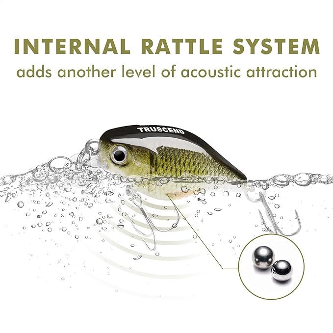 TRUSCEND Easy Catch Swimmax, Magic Noisy Turbulent Wiggling and Vibrating Actions for More Bites, Segmented Swimbait Jointed by Dyneema Strongest Fiber, Lifelike Fishing Lures for Relax Family Fishing