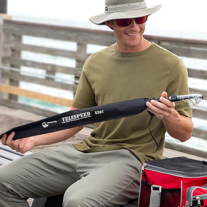 Whistytwig Telescopic Fishing Rod - Versatile Retractable Telescoping Fishing Pole, Collapsible Fishing Rod, Ideal Travel Rod