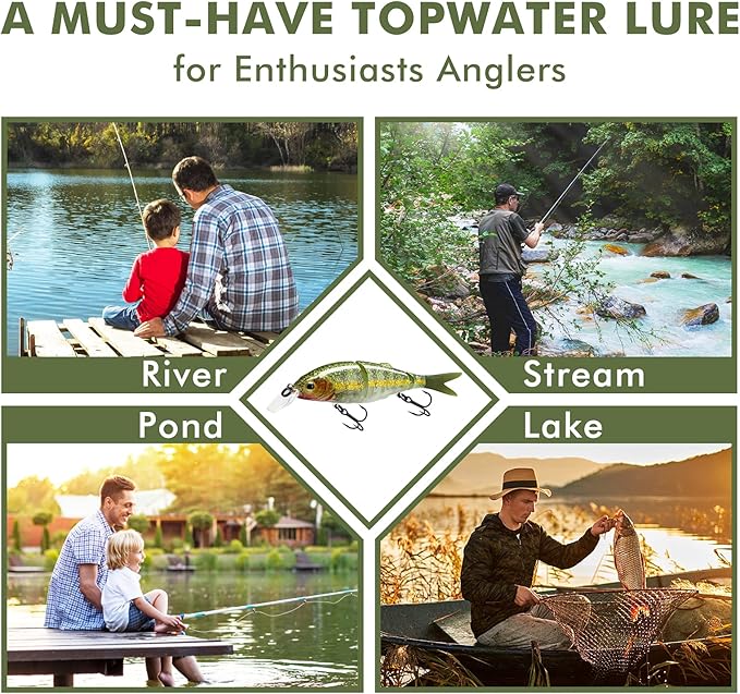 TRUSCEND Swimmax for Freshwater and Saltwater, Lifelike Fishing Lures for Bass Trout Crappie Walleye Pike Bluegill Salmon, Swimbait for Bass, Amazing Fishing Gear Gifts for Family