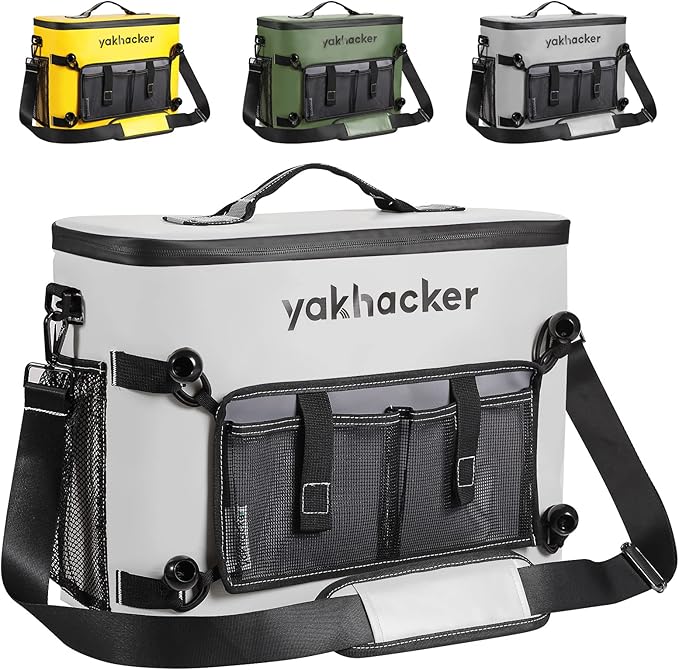 Kayak Cooler, Waterproof Seat Back Cooler for Kayaks with Lawn-Chair Style Seats, Kayak Accessories Cooler Bag, Portable Ice Chest Cooler for Kayaking, Travel, Lunch, Beaches &Trips