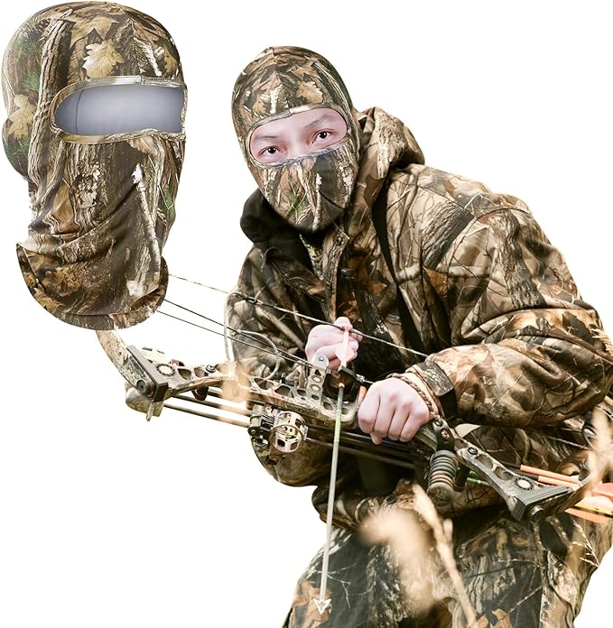 WTACTFUL Camo Face Mask for Turkey Hunting – Durable Concealment for Outdoor Adventures