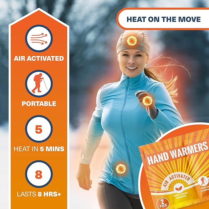 Bramble Hand Warmers Disposable Value Pack (2 Warmers per Pack) Pocket Warmers for Hiking, Outdoor Activities, Skiing - up to 10 Hours of Heat
