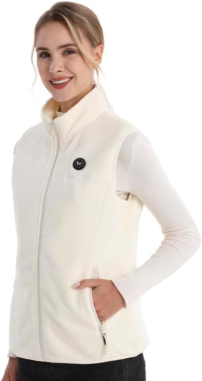 Venustas Women's Fleece Heated Vest with Battery, Lightweight Electric Heated Coat