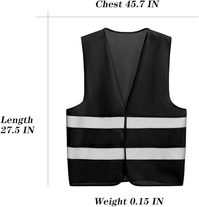 10 Pack Mount Marter Safety Reflective Vest for Outdoor Operator and Sportsmen