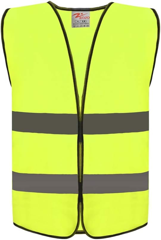 zojo High Visibility Kids Safety vests Adjustable Size, Ages:13+(10 Packs, Kids-L-Neon Yellow)