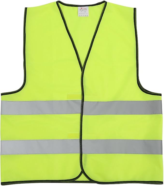 zojo High Visibility Kids Safety Vests,Reflective Vest for cycling, skateboarding, or walking back to school -Fits for Boy and Girl 3-7 (10 PACK, Kids-S-Neon Yellow)