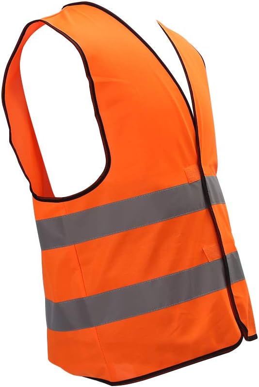 ZOJO High Visibility Safety Vests,Adjustable Size,Lightweight Mesh Fabric, Wholesale Reflective Vest for cycling, skateboarding, or walking back to school -Fits for Boy and Girls (10 Pack,Neon Orange)