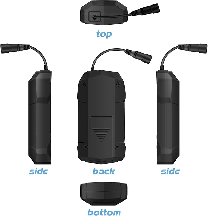 Atibin Portable Water Fish Finder Transducer Wired Handheld Depth Finder Sonar LCD Display Fish Finders Kayak FF068