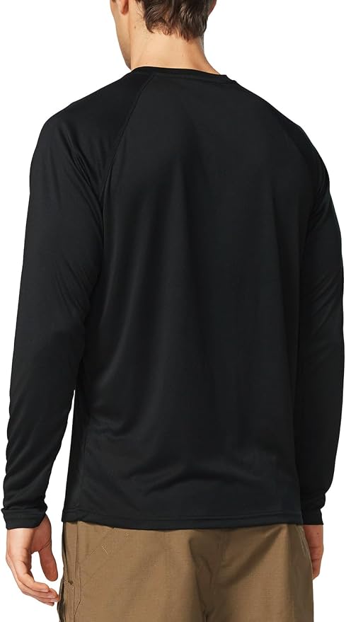 baleaf Men's Sun Protection Shirts UV SPF UPF 50+ Long Sleeve Rash Guard Fishing Running Quick Dry Lightweight