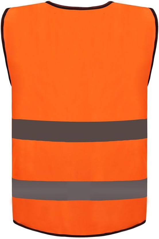 zojo High Visibility Safety Vests,10Pcs,Adjustable Size,Lightweight Mesh Fabric, Fits for Men and Women