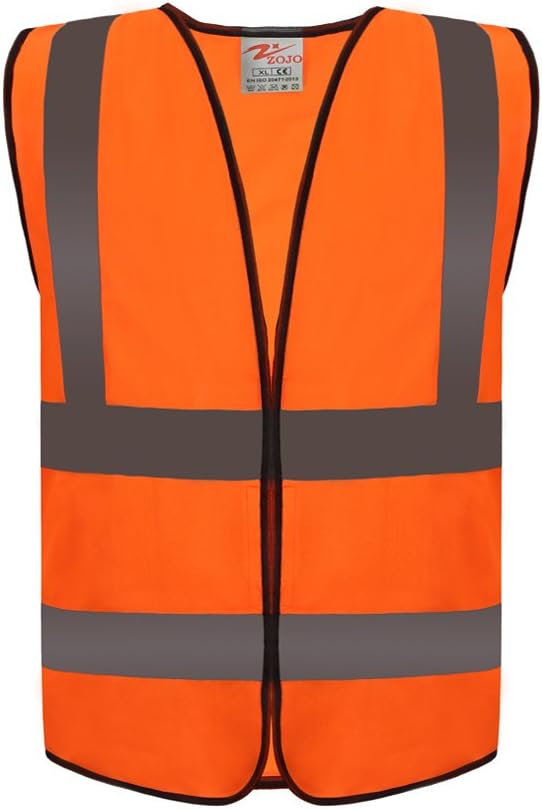 zojo High Visibility Reflective Vests,Adjustable Size,Lightweight Mesh Fabric, Wholesale Safety Vest for Outdoor Works