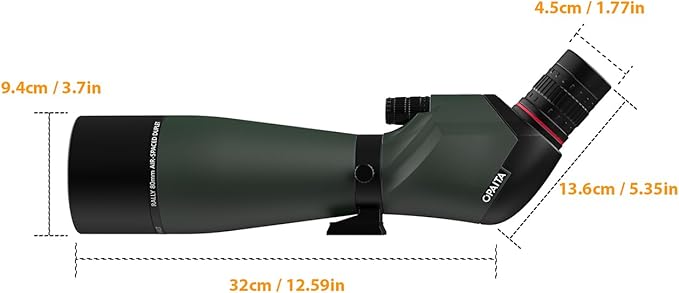 25-75X80 Spotting Scope for Shooting Hunting - Spotter Scopes with Tripod Phone Adapter Waterproof HD Scope for Target Shooting Bird Watching