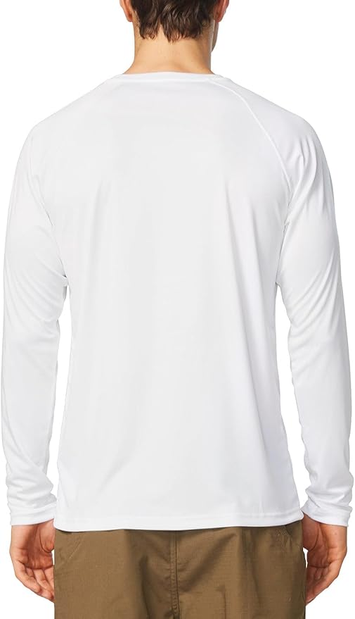 baleaf Men's Sun Protection Shirts UV SPF UPF 50+ Long Sleeve Rash Guard Fishing Running Quick Dry Lightweight