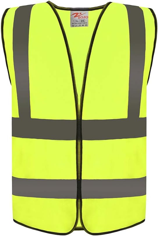 zojo High Visibility Reflective Vests,Adjustable Size,Lightweight Mesh Fabric, Wholesale Safety Vest for Outdoor Works