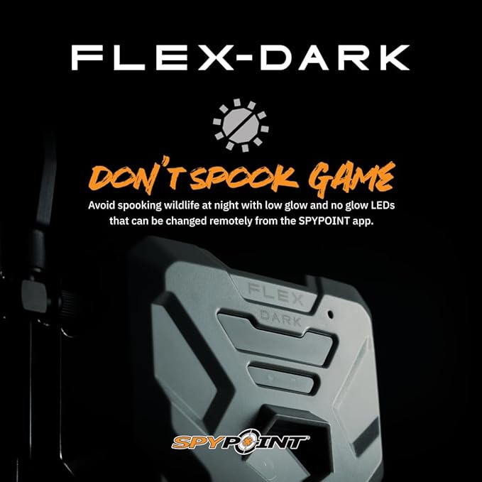SPYPOINT Flex-Dark Twin Starter Pack with 2 SD Card - Cellular Trail Camera, 40MP Photos, 1080p Video + Sound, No-Glow Game Camera, Hunting Night Vision, Motion Activated,100ft Detection