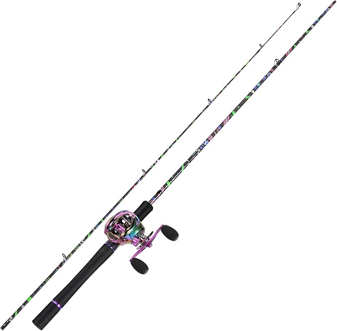 Sougayilang Fishing Rod and Reel Combo, Baitcasting/Spinning Combo, IM7 Graphite Blank Rods with EVA Handle