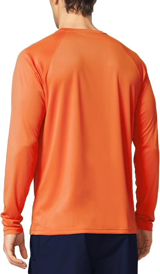 baleaf Men's Sun Protection Shirts UV SPF UPF 50+ Long Sleeve Rash Guard Fishing Running Quick Dry Lightweight