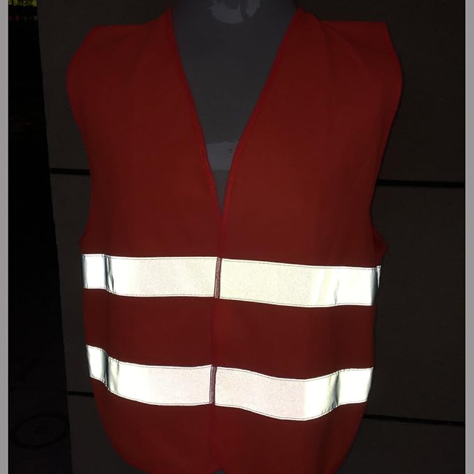 zojo High Visibility Safety Vests,10Pcs,Adjustable Size,Lightweight Mesh Fabric, Fits for Men and Women