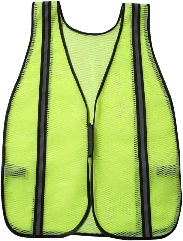 SIFE 1 Pack High Visibility Reflective Safety Vest,Made from Breathable and Neon Yellow Mesh Fabric,light weight for Man and Woman(Yellow-Black, 1 pack)