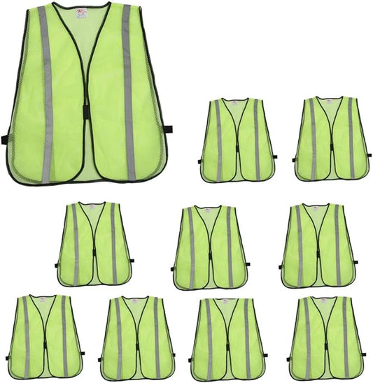 zojo High Visibility Safety Vests,Adjustable Size,Lightweight, Wholesale Reflective Vest for Outdoor Works, Cycling