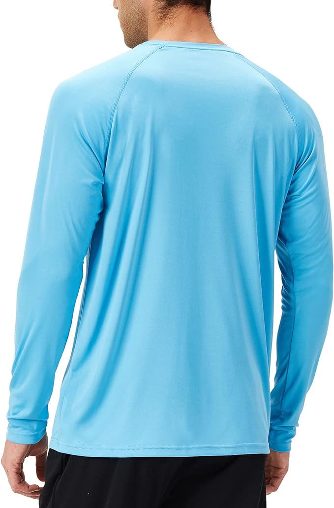 NAVISKIN Men's Rash Guard Shirts Swim Shirts UPF 50+ UV Sun Protection Long Sleeve Shirts Lightweight Quick Dry