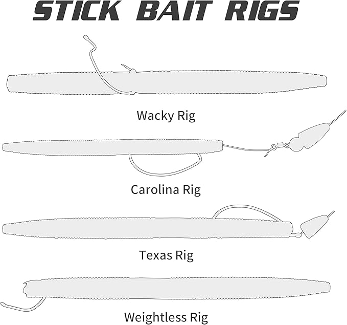 Senko Worms Kit – 4"/5" Soft Plastic Fishing Lures with Salt Impregnation for Bass Fishing