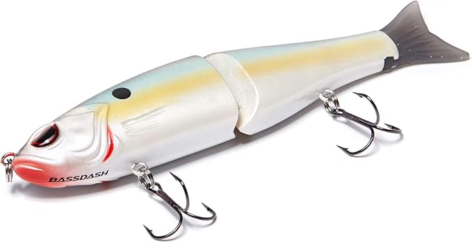 Bassdash SwimShad Glide Baits Jointed Swimbait Bass Pike Salmon Trout Muskie Fishing Lure