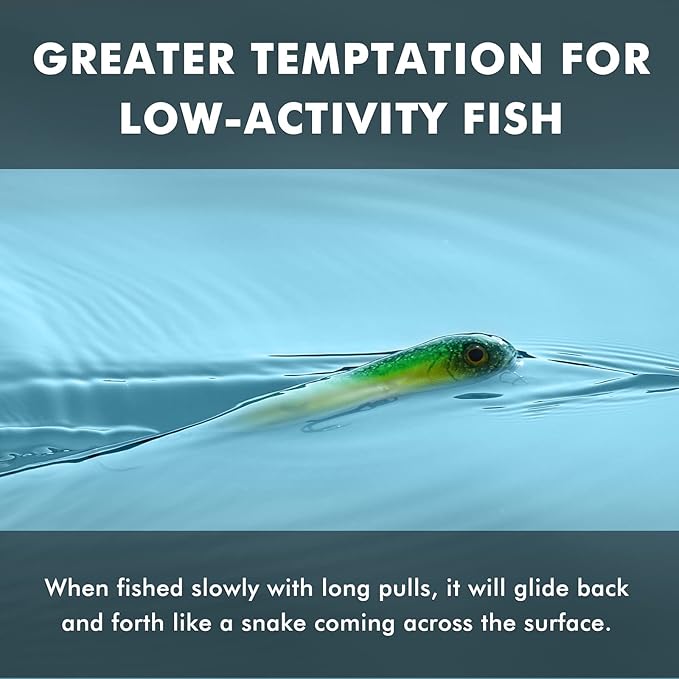 TRUSCEND PoPobait with BKK Hooks, Top Water Plopper Fishing Lures for Bass Walleye Pike Catfish Musky Perch, Floating Lure for Freshwater or Saltwater, Amazing Teasers Fishing Gifts for Family Fishing