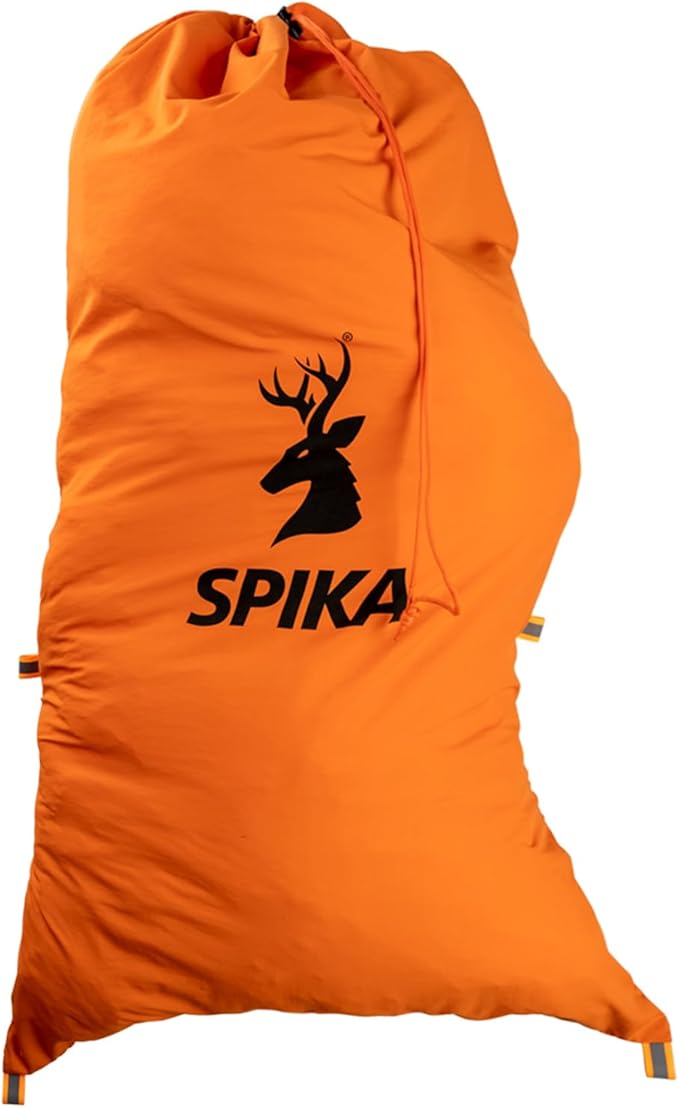 SPIKA Game Meat Bags for Hunting, 3-in-1 2*Large and 1*Small Drover Meat Packs, Orange Reusable Game Bags with Reflective Tabs for Deer, Turkey, Duck Hunting