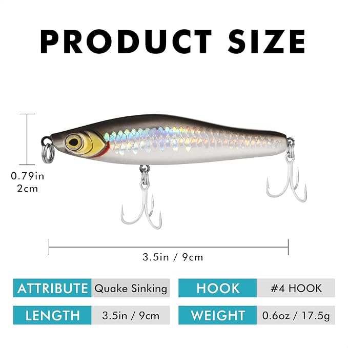 TRUSCEND Easy Catch Swimmax, Magic Noisy Turbulent Wiggling and Vibrating Actions for More Bites, Segmented Swimbait Jointed by Dyneema Strongest Fiber, Lifelike Fishing Lures for Relax Family Fishing