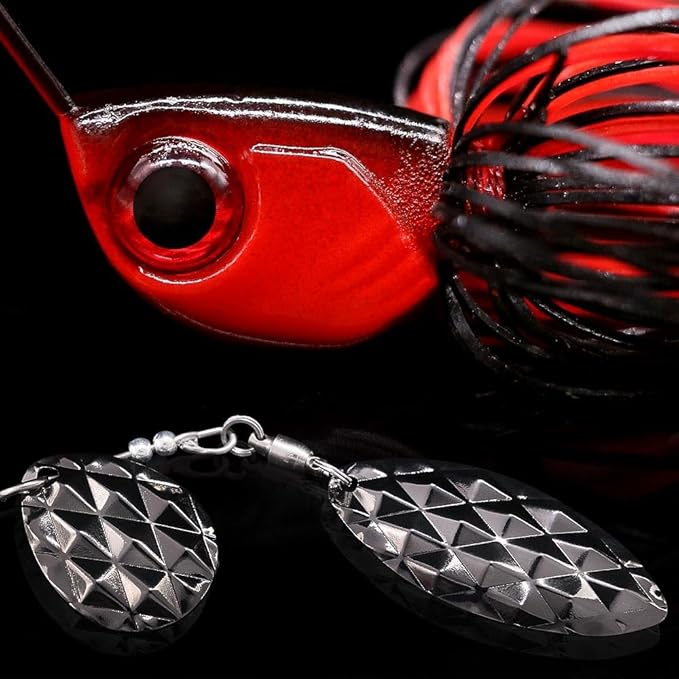 XFISHMAN-Spinner-Baits-for-Bass-Fishing-Lures-Colorado Blade Spinnerbait Set 1/4 oz & 3/8 oz 6 Colors for Bass Pike Crappie & Trout Fishing
