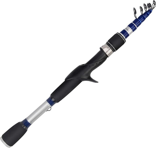 KastKing Compass Telescopic Fishing Rods and Combo, Sensitive Graphite Composite Blank, Easy to Travel, Packs to Just 17" in Length, Stainless Guides and Ceramic Rings, Combos w/ 4+1BB Spinning Reel