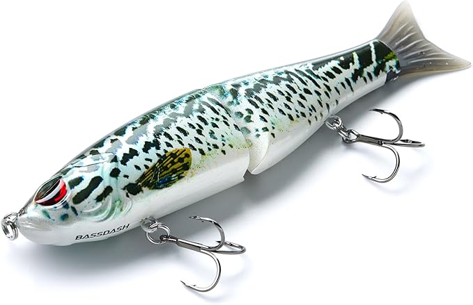 Bassdash SwimShad Glide Baits Jointed Swimbait Bass Pike Salmon Trout Muskie Fishing Lure
