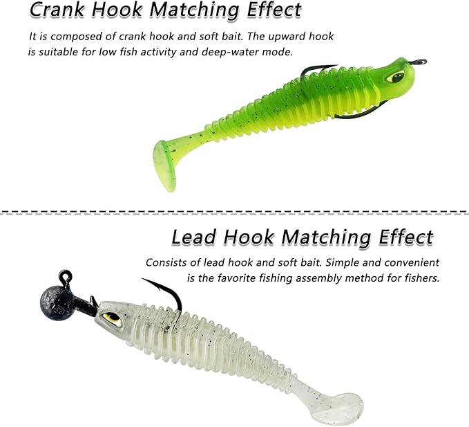 Swimbaits Paddle 50PCS, 2.55 Inchs Paddle Tail, Soft Lure for Trout Crappie Bass, Durable Plastic Bait Swimmer for Saltwater/Freshwater, Fishing Lover's Gift
