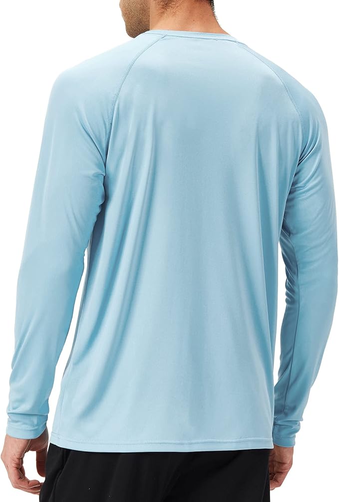NAVISKIN Men's Rash Guard Shirts Swim Shirts UPF 50+ UV Sun Protection Long Sleeve Shirts Lightweight Quick Dry