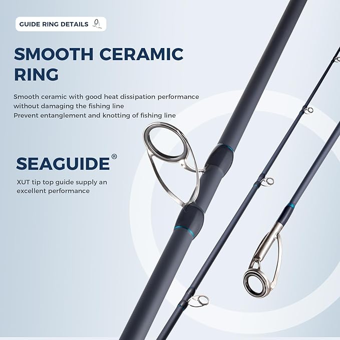 Surf Rod Graphite Surf Spinning Fishing Rod with Seaguide Reel Seat