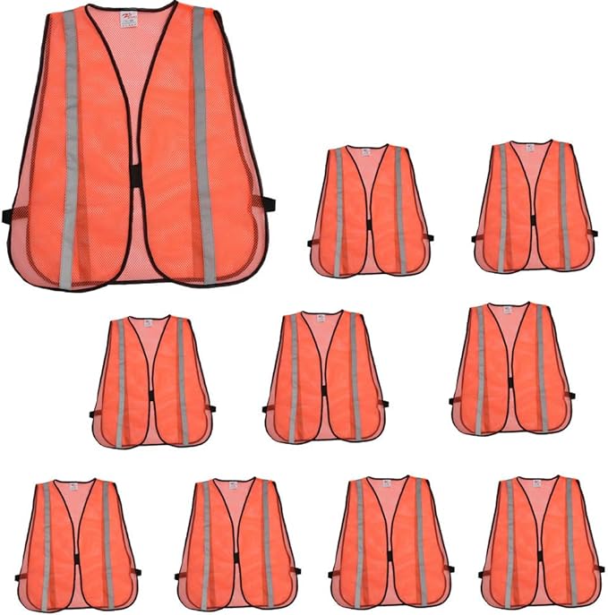 zojo High Visibility Safety Vests,Adjustable Size,Lightweight, Wholesale Reflective Vest for Outdoor Works, Cycling