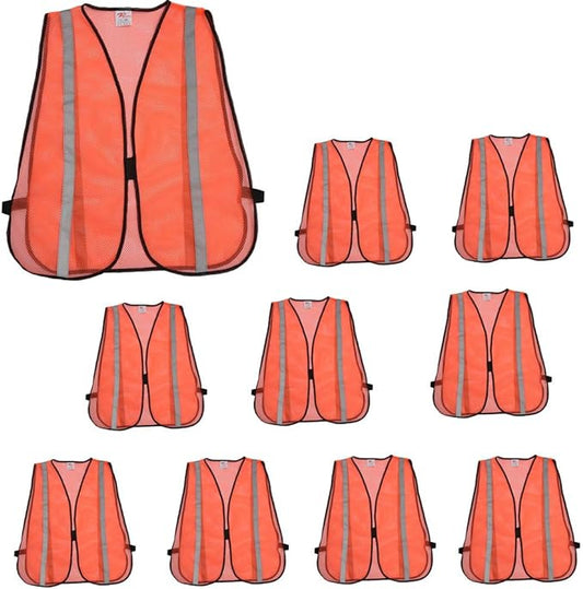 zojo High Visibility Safety Vests,Adjustable Size,Lightweight, Wholesale Reflective Vest for Outdoor Works, Cycling