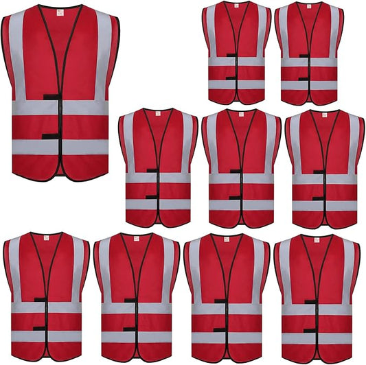 zojo High Visibility Reflective Vests,Adjustable Size,Lightweight Mesh Fabric, Wholesale Safety Vest for Outdoor Works