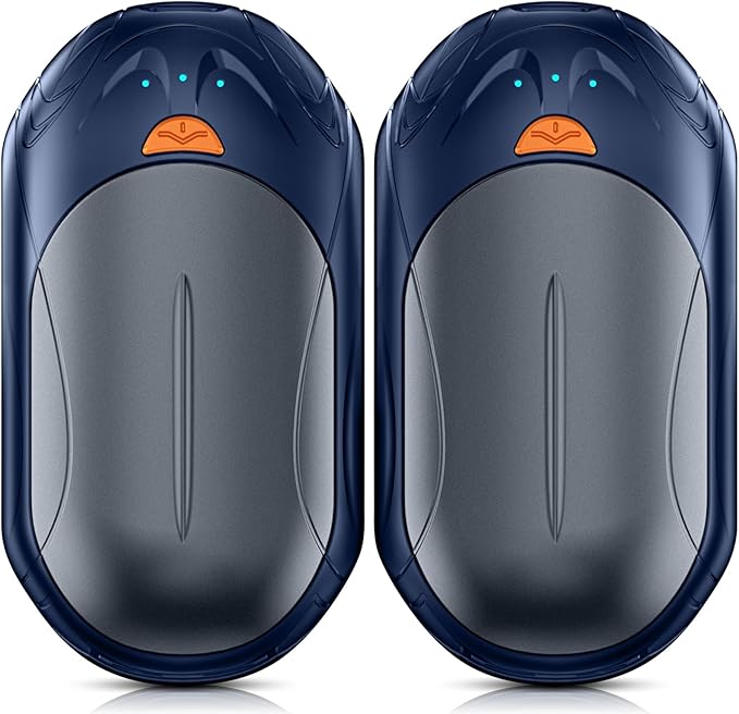AI Hand Warmers Rechargeable 2 Pack,6000mAh Rechargeable Hand Warmer,20Hrs Long Heating Electric Hand Warmer,Portable Pocket Heater,Pocket Size Hand Warmer, Gifts for Christmas
