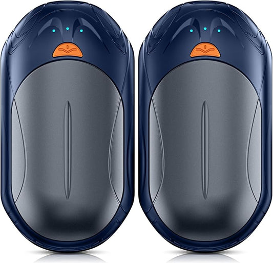 AI Hand Warmers Rechargeable 2 Pack,6000mAh Rechargeable Hand Warmer,20Hrs Long Heating Electric Hand Warmer,Portable Pocket Heater,Pocket Size Hand Warmer, Gifts for Christmas