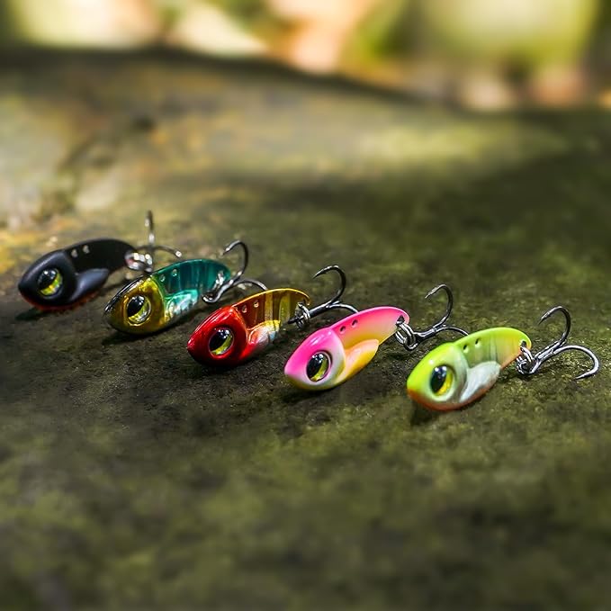 TRUSCEND Swimming or Jigging Fishing Spinners with Two-Way Spinning Spoons System, Rooster Tail Fishing Lures with Flash Copper Body & Blade, Freshwater and Saltwater Blade Bait for Bass Walleye Trout