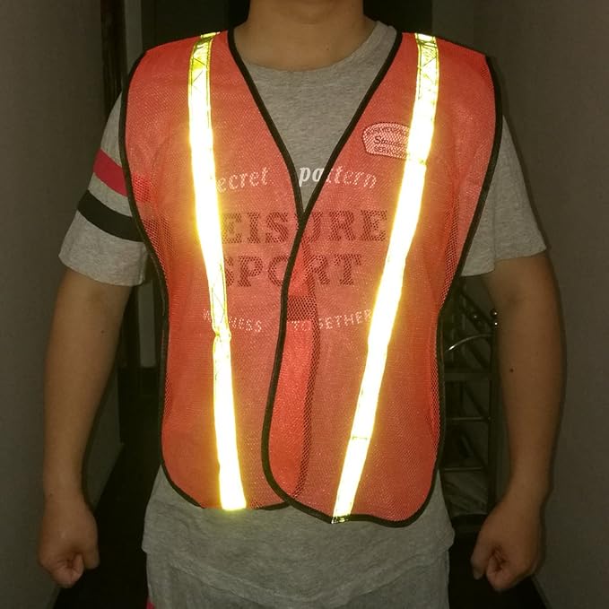 zojo High Visibility Safety Vests,Adjustable Size,Lightweight, Wholesale Reflective Vest for Outdoor Works, Cycling